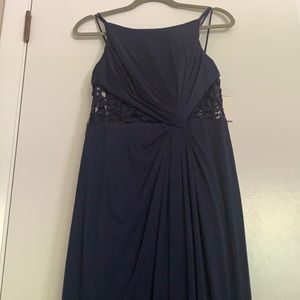 Lace and mesh strappy dress.